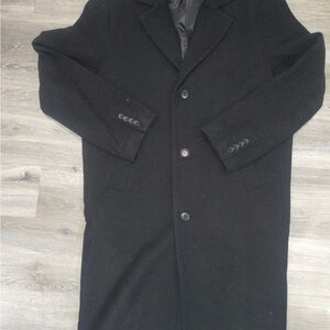 H&M Men's Elegant Black Trench Coat